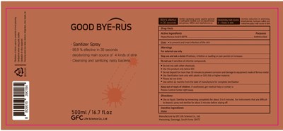 Product Label (Good Bye Rus)